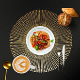Beads Round 6PCs PVC Placemat Set