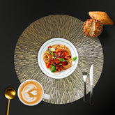 Illusionary Round 6PCs PVC Placemat Set