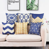 Pack of 6  Apricot Printed Cushion Covers