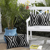 Pack of 2 Monochrome Printed Cushion Covers