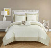 Ivory Mitered 6Pcs Quilt Cover Set