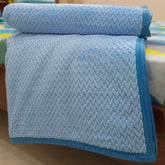 Premium King Size Fleece Blanket (Sky Blue)