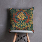 Woven Damask Digital Printed Cushion