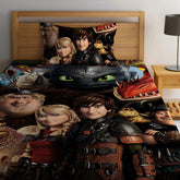 Mini Dragon Digital Printed Bed Sheet