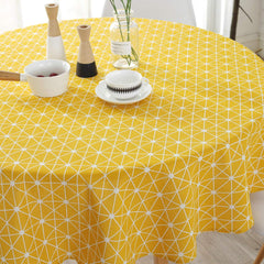 Yellow Diamond Digital Printed Table Cover