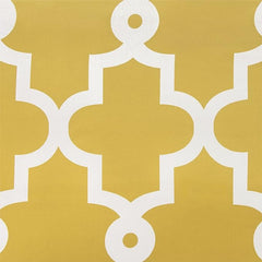 Ornate Yellow Digital Printed Curtain Pair