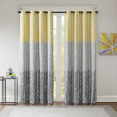 Abstract Digital Printed Curtain Pair