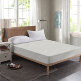 Terry Cotton Waterproof Mattress Protector – White