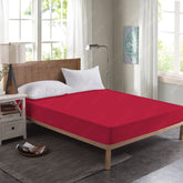 Terry Cotton Waterproof Mattress Protector – Scarlet