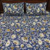 Azure Paisley 3Pcs Flat Sheet Set