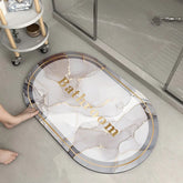 Marble Gold Anti slip Bath Mat