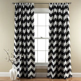 Chevron Chic Digital Printed Curtain Pair