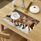 Pack of 2 Horses  Digital Printed Table Mat