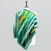 Nebula Silk Printed Scarf 39x39 Inch