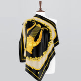 Versace Silk Printed Scarf 39x39 Inch