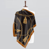 Bumble Bee Silk Printed Scarf 39x39 Inch