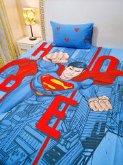 Superman Printed Bed Sheet Set