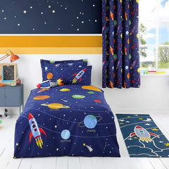 Space Craft Printed Bed Sheet Set