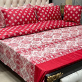 Blooming Stripe 7Pcs Comforter Set