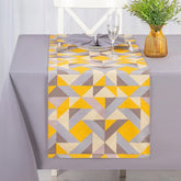 Abstract Geometric Digital Printed Table Runner