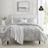 Luminous Silver Grey 6Pcs Quilt Cover Set