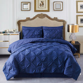 Luminous Blue 6Pcs Quilt Cover Set