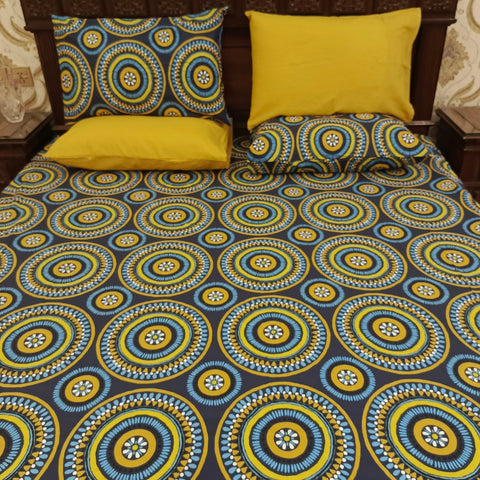 Tribal Orbit 3Pcs Flat Sheet Set