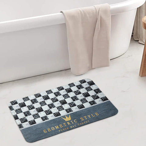 Geometric Anti_slip Bath Mat