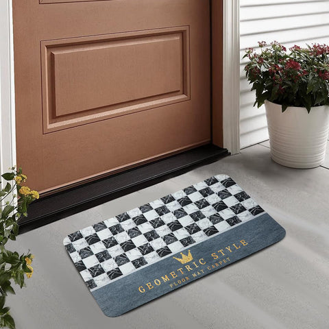 Geometric Anti_slip Bath Mat