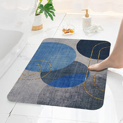 Abstract Circles Anti_Slip Bath Mat