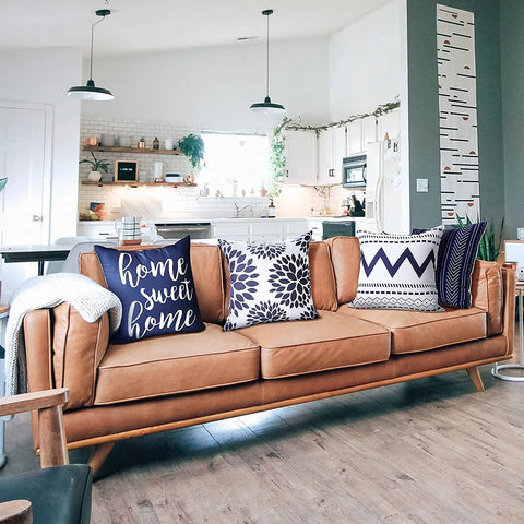 Pack of 4 Home Sweet Printed Cushion Covers