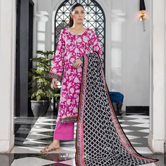 Unstitched 3Pcs Printed Lawn – DSNV1712