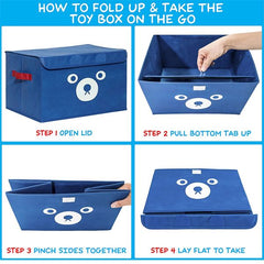 1 Pc Panda Design Folding Storage Box