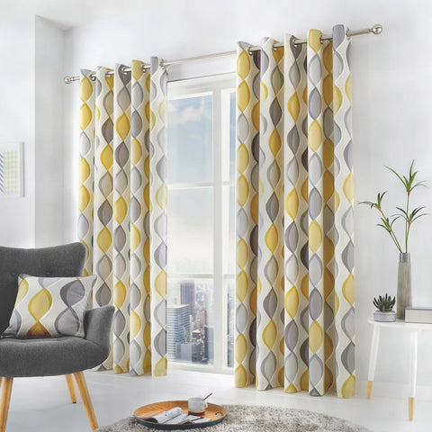 Nebula Digital Printed Curtain Pair