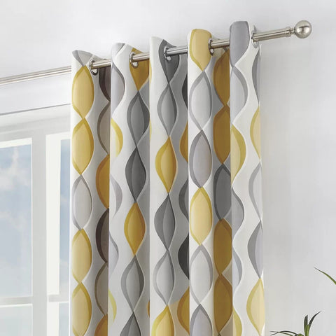 Nebula Digital Printed Curtain Pair