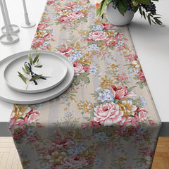Rose Elegance Digital Printed Table Runner