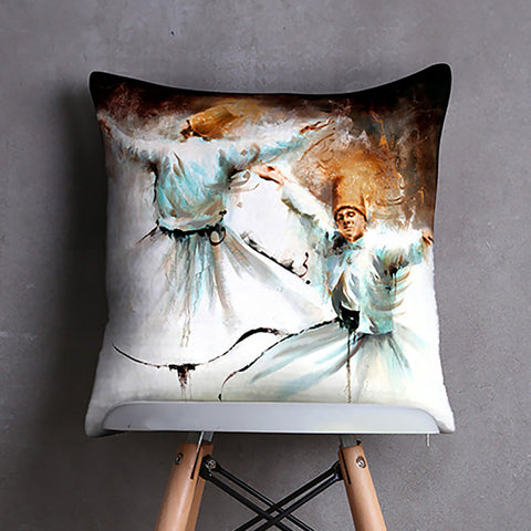 Sufi-Dervish Digital Printed Cushion