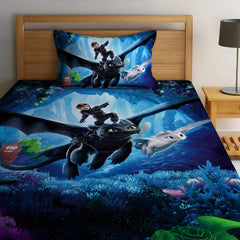 Trained the Dragon Digital Printed Bed Sheet