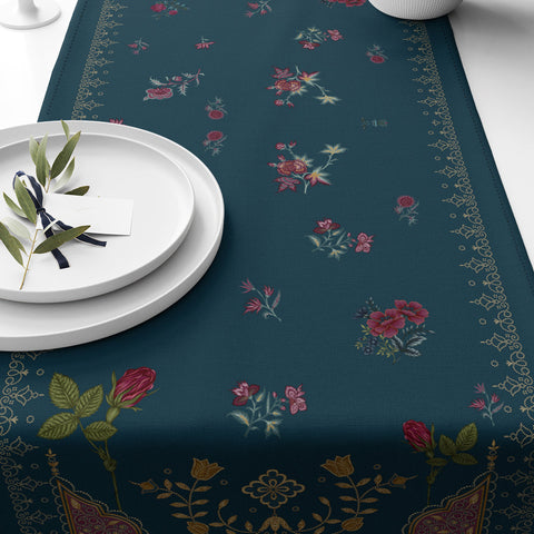 Blooming Digital Printed Table Runner