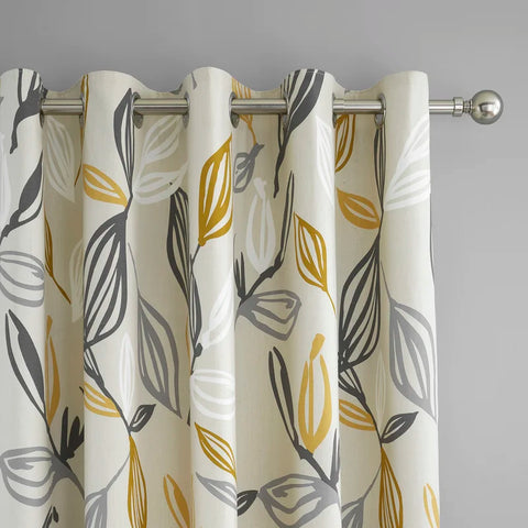 Nature's Elegance Digital Printed Curtain Pair