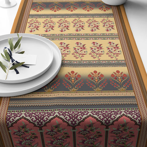 Mughal Marvels Digital Printed Table Runner
