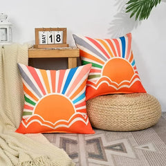 Pack of 2 Sunshine Printed Cushion Covers
