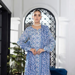 Unstitched 3Pcs Printed Lawn – DSNV1710