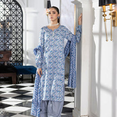Unstitched 3Pcs Printed Lawn – DSNV1710