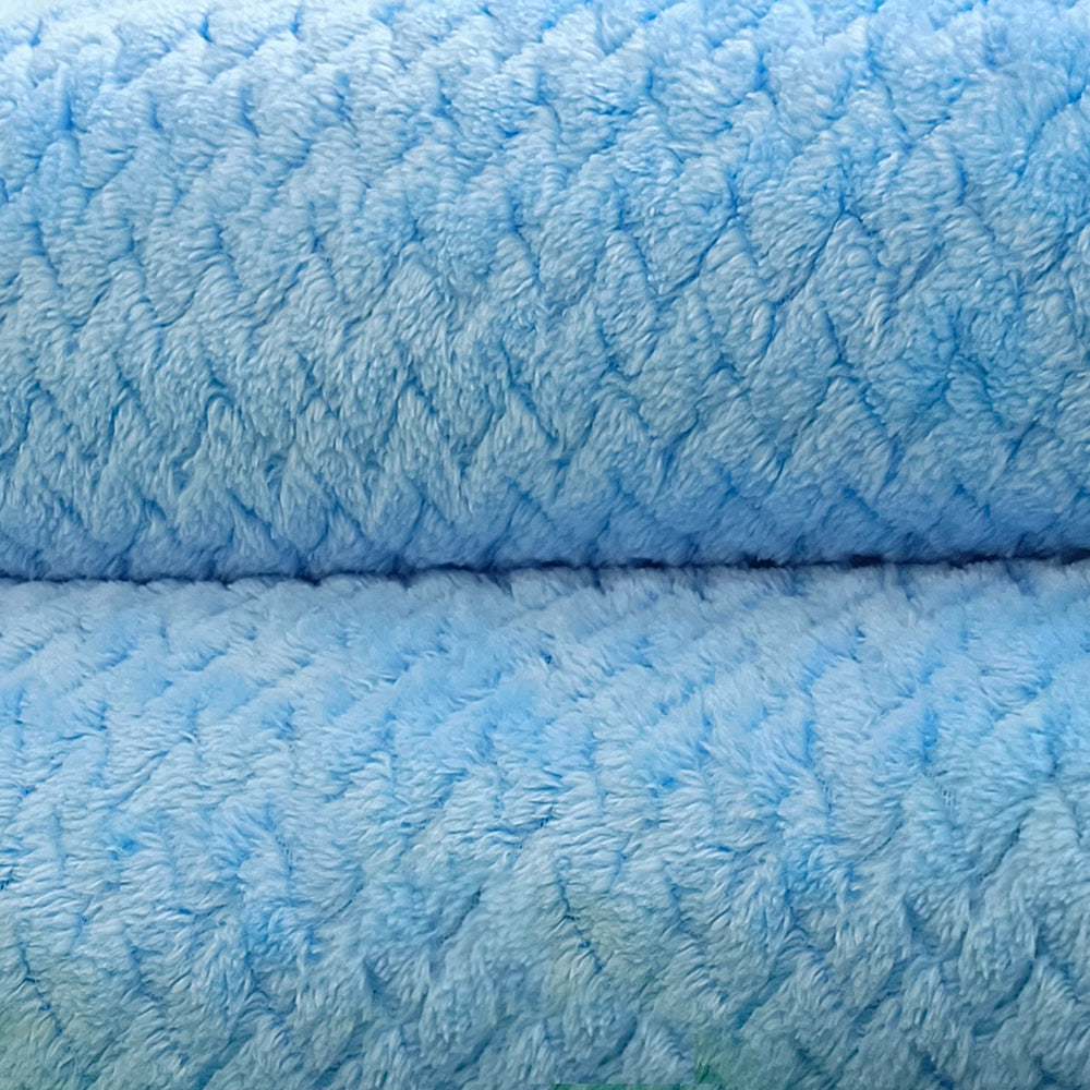 Premium King Size Fleece Blanket (Sky Blue)