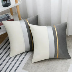 Pack of 2 Embellished Velvet Cushions Grey