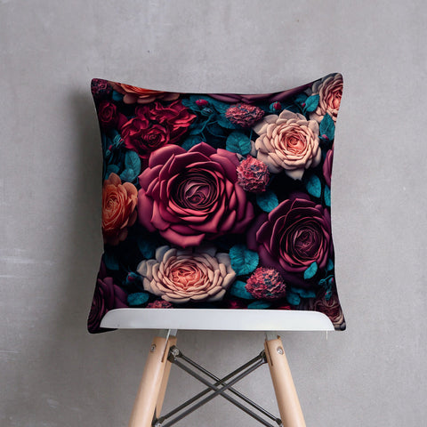Roses AI  Digital Printed Cushion