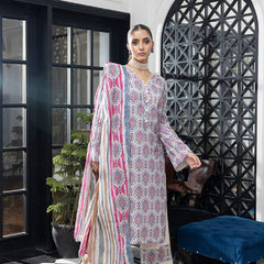Unstitched 3Pcs Printed Lawn – DSNV1709