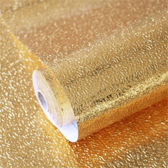 60cm X 200cm Aluminium Foil Aluminium Foil Sticker Aluminium Foil Sheet Kitchen Waterproof Self-Adhesive ( Golden )