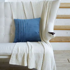 Ascent Pleated Velvet Cushions (01 Pc)